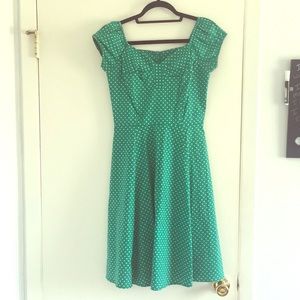 Green dress